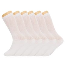 AWS/American Made Diabetic Crew Socks Neuropathy Seamless Socks with Non... - £12.42 GBP