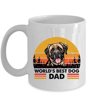 World&#39;s Best English Mastiff Dog Dad Coffee Mug 11oz Retro Cup Gift Dogs Lover - $15.00+