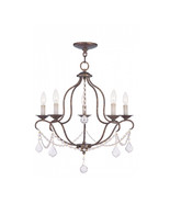 Livex 5 Light Chandelier in Venetian Golden Bronze - $540.86
