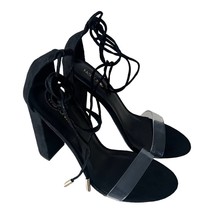 Fashion Nova Black Lose It All Heel Sandals Size 8.5 - £22.89 GBP