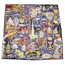 Hermes Schal Exposition Universelle 90 cm Seide Multicolor Carre World E... - £616.61 GBP