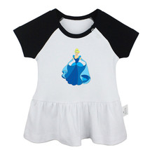 Cartoon Princess Cinderella Newborn Baby Dress Toddler Infant Cotton Clothes - £9.82 GBP