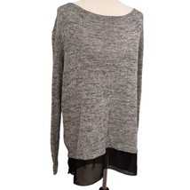 Kut From The Kloth Knit Top S Lightweight Sweater Textured Sheer Mixed Media - £17.89 GBP