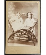 Picture Of Two Young Girl Sisters Mae &amp; Viola Mc Farlin Victorian Era - $7.50