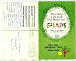 Desert Inn Salads Menu Mailer 1958 Wilbur Clark&#39;s Desert Inn Las Vegas N... - $37.62
