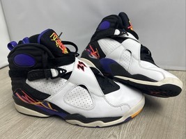 Jordan Air Jordan 8 Retro &quot;Three-Peat&quot; Sneakers 305381-142 Men’s Size 9 US - $3,747.84 MXN