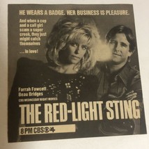 Red Light Sting TV guide Print Ad Farrah Fawcett Beah Bridges Tpa1 - £4.62 GBP