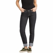 New NWT Womens 14 32 Prana Kayla Jeans Denim Dark Blue Black White Stretch Comfy - £70.64 GBP