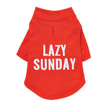 Essential Cotton Dog T-Shirt - Lazy Sunday Edition - £28.36 GBP