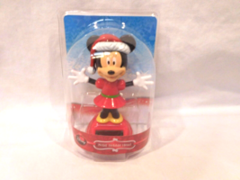 Minnie Mouse Christmas Solar Bobble Head Minnie Mouse (NEW) - $8.91