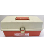 Plano 5520 Tackle Box Orange/Beige Fishing Box With Contents - $541.50 MXN