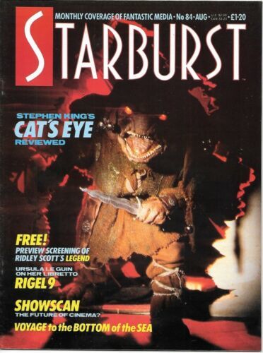 Primary image for Starburst British Sci-Fi Magazine #84 Cat's Eye Cover 1985 VERY GOOD Water Stain