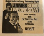James Bond Wednesday Vintage Tv Guide Print Ad Roger Moore Sean Connery ... - £4.63 GBP