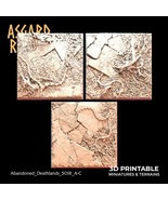 3D Printed Asgard Rising Abandoned Deathlands 3x 50mm Square Base Wargam... - €12,80 EUR