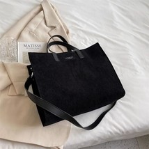 High capacity Corduroy  Crossbody Bag for Women Vintage  Shopper Shopping Bag La - £146.15 GBP