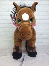 Build A Bear Horses &amp; Hearts Bay Thoroughbred Brown Stuffed Animal Plush... - $55.43