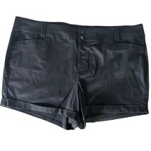 Torrid Plus Size Black Short Shorts Cuff Hem Stretch Belt Loops Women&#39;s ... - $27.72