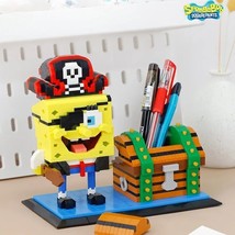 ✅Official Nickelodeon Pirate Spongebob Building Micro Blocks Pen Holder ... - £19.98 GBP