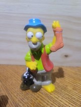 Vintage 1990 Simpsons Camping, Homer w/ Skunk in Shoe, Burger King Kids Club Toy - £7.99 GBP