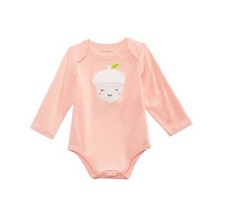 First Impressions Baby Girl 0M 3M Newborn Peach Sherbet Acorn Bodysuit NWT - $8.41