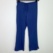 ScrubZone Solid Blue Scrub Pants Bottoms Size Small S Tall - $6.92