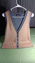 Stylish Vest in Tan and Gray - $9.74