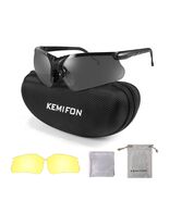 KEMIFON Shooting Safety Glasses Anti Fog Tactical Ballistic Grey Yellow ... - $15.12 CAD