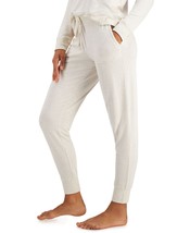 Alfani Womens Super Soft Jogger Pajama Pants Color Oatmeal Hthr Color L - £26.48 GBP