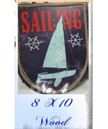 BEACH HOME DECOR, NEW, 3 WALL DECOR WOOD, SAILBOATS ETC.  - €34,95 EUR