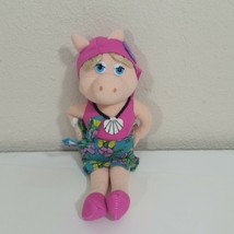 Nanco Miss Piggy 9 inch Plush Beach Vacation Sarong Shell Muppetts Jim Henson - $17.17