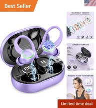 Bluetooth 5.4 Waterproof Earbuds with 60H Playback &amp; Noise Cancelling - $42.00