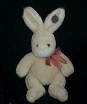 17&quot; Vintage Princess Soft Toys Creme Baby Bunny Rabbit Stuffed Animal Plush Toy - £22.77 GBP