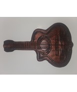Guitar Wall Decor Carved in Wood - $645.23 MXN