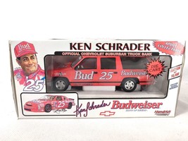 Ken Schrader #25 Budweiser Official 1:25 Chevrolet Suburban Truck Bank N... - £13.22 GBP
