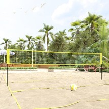  Volleyball Net Yellow and Black 324"x96.1" PE Fabric - $161.99