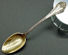 Sterling Silver Souvenir Spoon Gold Wash Bowl Oregon City Oregon Towle S... - $25.99