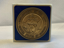 Department of the Navy United States of America Challenge Coin on Marble... - $29.95