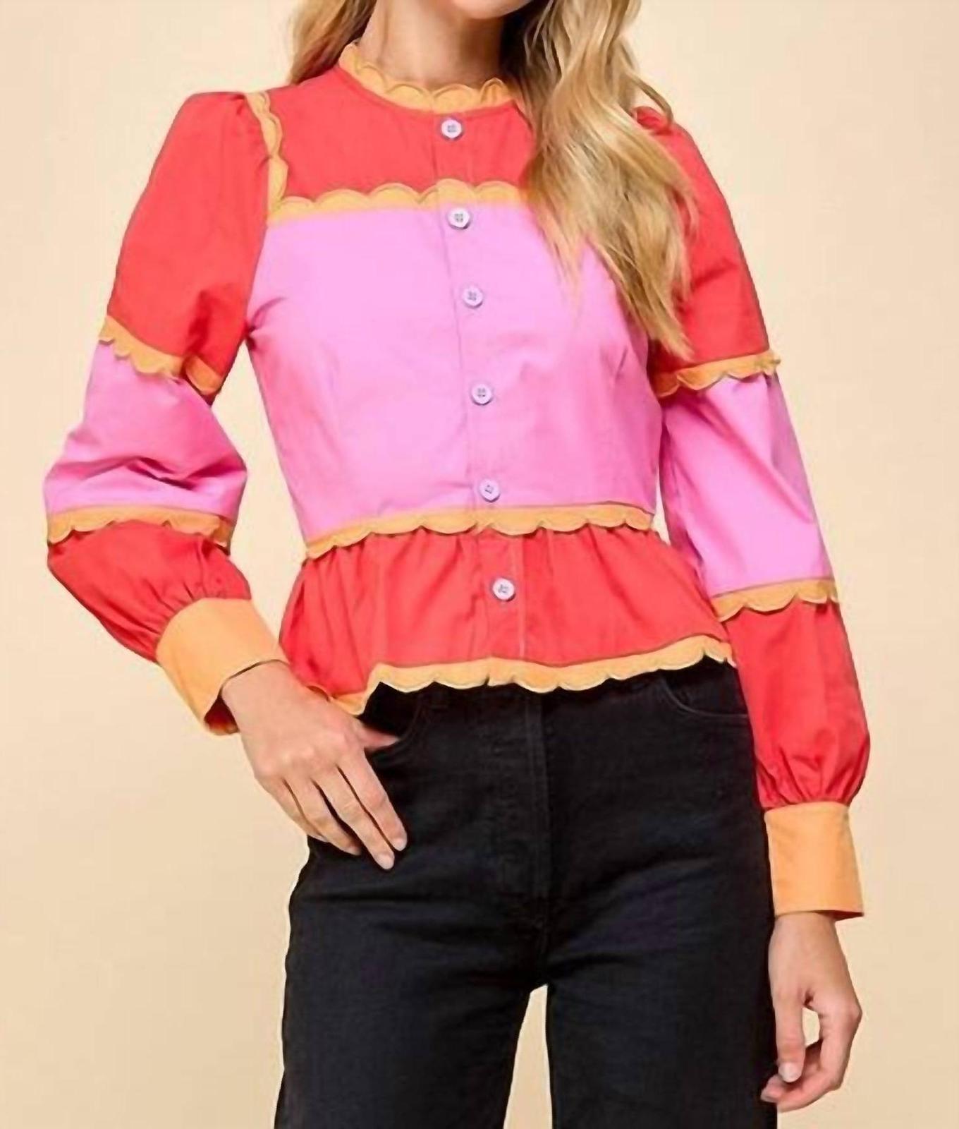 Tcec Strawberry Fields Top Pink - $50.00