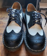 DR.MARTENS AIR CUSION SOLE US 8 Black &amp; White Nice Condition - $86.11