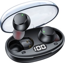 Wireless Earbuds Bluetooth 5.4 Headphones Ear Buds with Mic &amp; LED Power Display  - £12.59 GBP