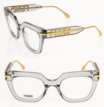 FENDI FENDIGRAPHY HOBO LOGO 50065 020 Gray Eyeglass Optical Frame 50mm F... - £406.28 GBP