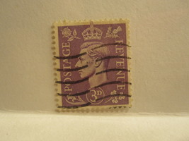 {ST-144} Stamp~ 1941 Great Britain,3d, King George VI - $1.00