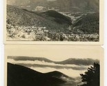 2 Devil&#39;s Saddle Real Photo Postcards New Creek Mountain West Virginia  - $15.84