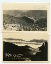 2 Devil&#39;s Saddle Real Photo Postcards New Creek Mountain West Virginia  - £12.50 GBP