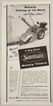 1955 Print Ad Simplicity Rotary Tillers Farm &amp; Gardens Port Washington,Wisconsin - £9.22 GBP