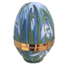Elliot Hall Enamel Snowdrops Easter Egg - £103.91 GBP