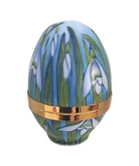 Elliot Hall Enamel Snowdrops Easter Egg - £102.22 GBP