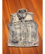 Aeropostale Jean Jacket Size Small Petite Distressed - $20.44 CAD