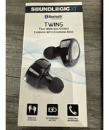 NEW IN BOX Soundlogic XT  TWIN WIRELESS STERO Earbuds w/ Charging Base - £11.73 GBP