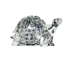 Turtle Candy Jar 90049 Trinket Box Crystal Cut Acrylic Clear 6&quot; L - $28.71